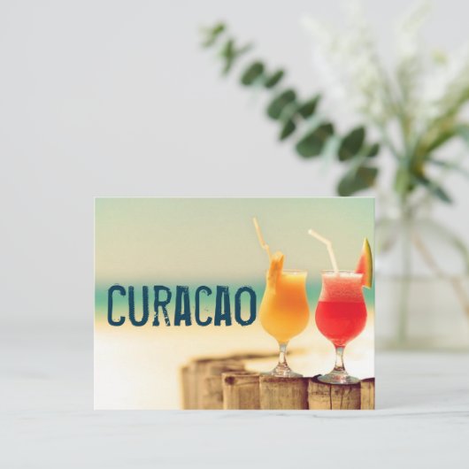 Curaçacocktails Briefkaart (Staand voorkant)