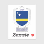 Curaçao 2026 WK voetbal Sticker (Vel)
