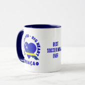 CURAÇAO Aangepast Beste Voetbalmoeder Mok (Voorkant links)