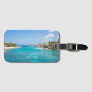 Curacao Beach Design Bagagelabel