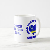 CURAÇAO Big Heart Fun Custom 2026 Soccer Koffiemok (Voorkant rechts)