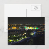 Curaçao bij nacht - haven van Willemstad Briefkaart (Voorkant / Achterkant)