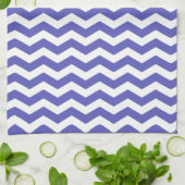 Curacao Blue Wave Chevron Theedoek (Gevouwen)