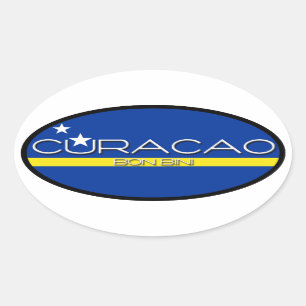 Curaçao - Bon Bini Ovale Sticker