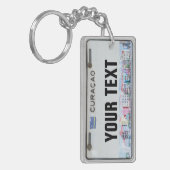 Curaçao-Bord (aanpasbaar) Sleutelhanger (Voorkant Links)