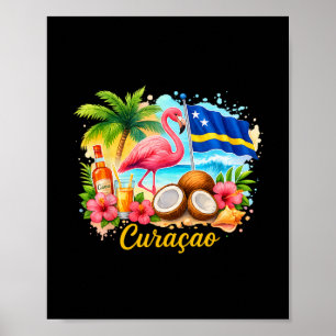 Curacao Caribische Eilanden Reizen Meisjesreis Vak Poster