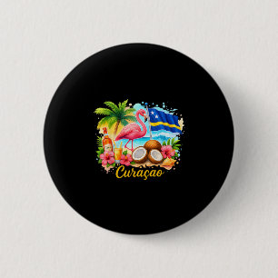 Curacao Caribische Eilanden Reizen Meisjesreis Vak Ronde Button 5,7 Cm