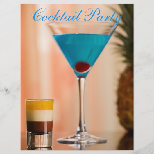 Curacao cocktail flyer (Voorkant)