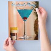 Curacao cocktail flyer (Hand)