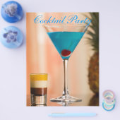 Curacao cocktail flyer (Enkel)