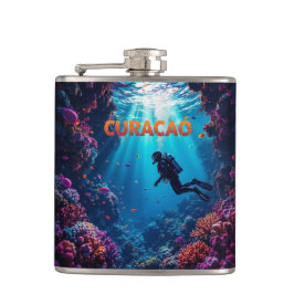 Curacao diver  heupfles