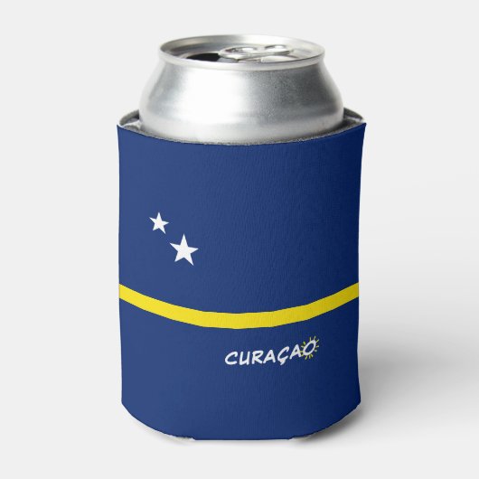 Curaçao Flag Blikjeskoeler (Blikje Voorkant)