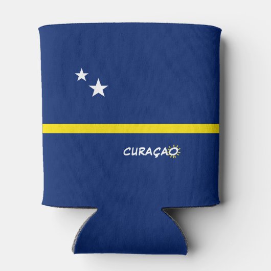 Curaçao Flag Blikjeskoeler (Achterkant)