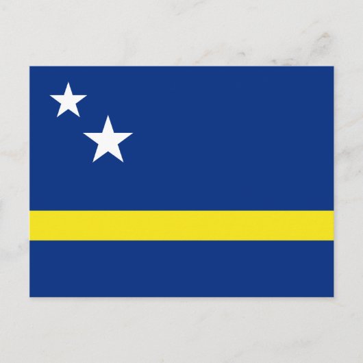 Curaçao Flag Briefkaart (Voorkant)