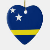 Curaçao Flag Heart Ornament (Rechts)