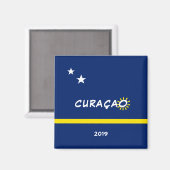 Curaçao Flag Magneet (Voorkant / Achterkant)