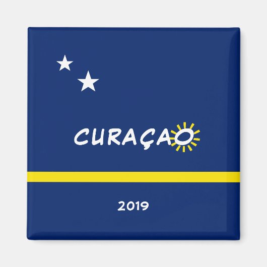 Curaçao Flag Magneet (Voorkant)