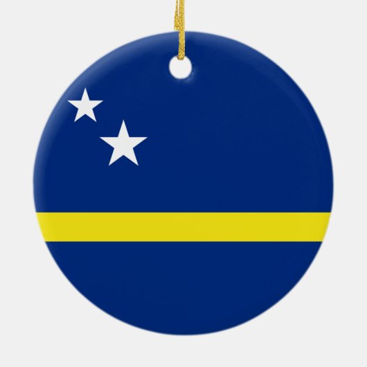 Curacao Flag Ornament (Achterkant)