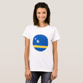 Curacao Flag T-shirt (Voorkant volledig)