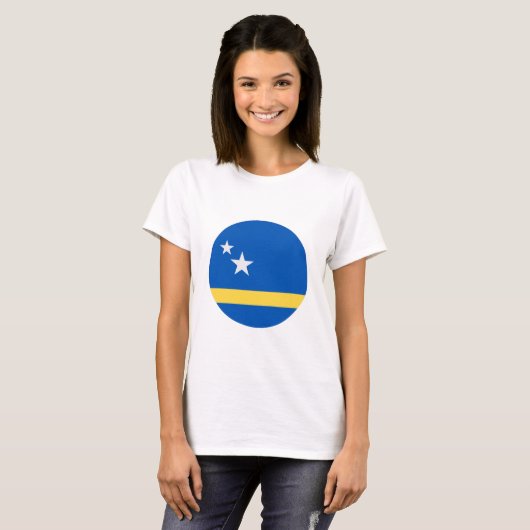 Curacao Flag T-shirt (Voorkant volledig)