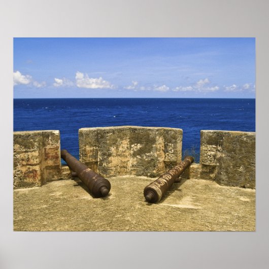 Curaçao. Fort Beekenburg Caracas Bay. Poster (Voorkant)
