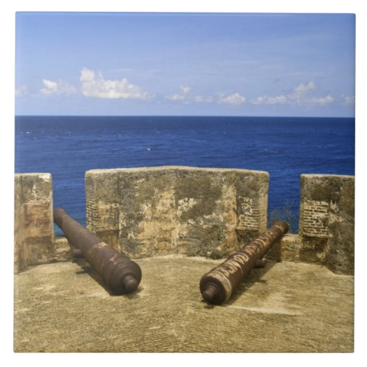 Curaçao. Fort Beekenburg Caracas Bay. Tegeltje (Voorkant)