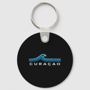 Curacao Golven Vintage Mannen Vrouwen Meisjes Jong Sleutelhanger