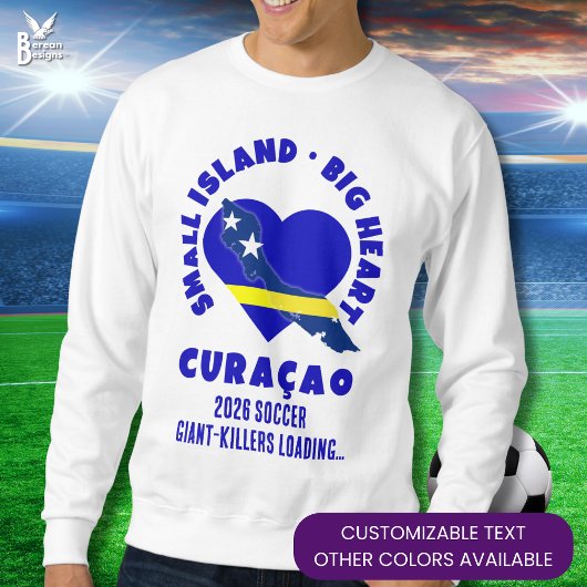 CURAÇAO Groot Hart Fun Maatwerk 2026 Voetbal Trui