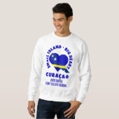 CURAÇAO Groot Hart Fun Maatwerk 2026 Voetbal Trui (Voorkant volledig)