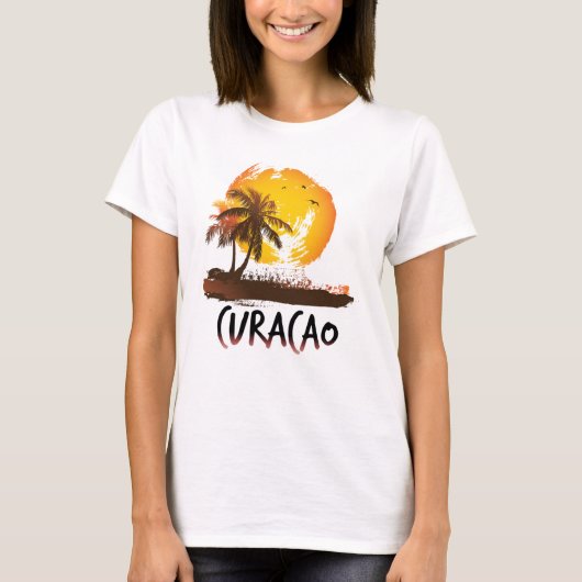 Curaçao-grunge T-shirt (Voorkant)