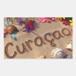 Curacao Impression Rechthoekige Sticker