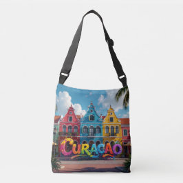curacao in blauw crossbody tas