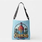 curacao in het blauw crossbody tas (Voorkant)