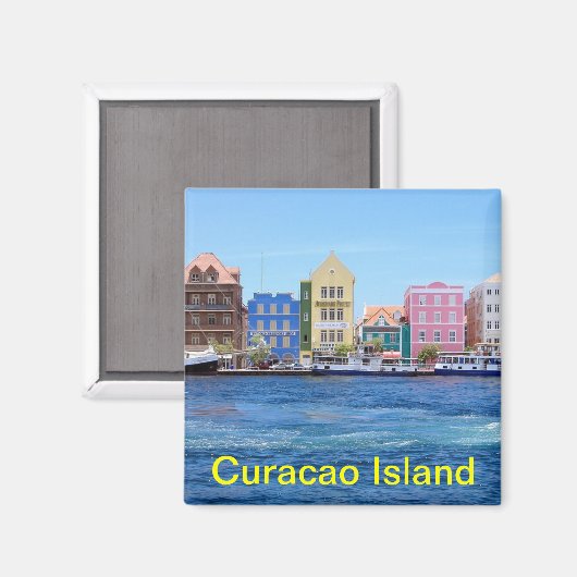 Curacao Island magneet (Voorkant / Achterkant)