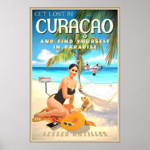 Curaçao Kleine Antillen Oranjestad West-Indië Poster