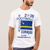 CURACAO KORSOU CURAÇAO Football Soccer 2026 T-shirt (Voorkant)