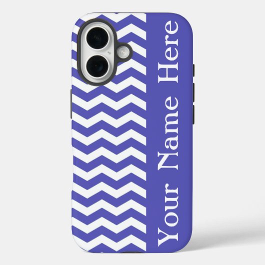 Curacao Kust Wave Chevron met naam Case-Mate iPhone Case (Achterkant)