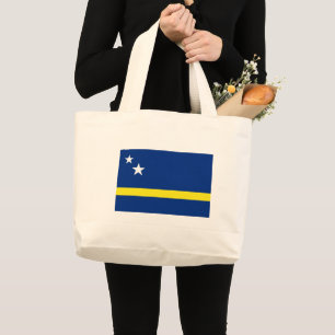 Curaçao Land Vakantie Vlag Nationaal Patriotisch Grote Tote Bag