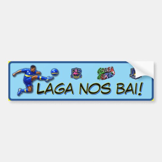 Curaçao Let's Go Bumpersticker (Voorkant)