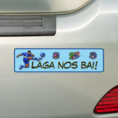 Curaçao Let's Go Bumpersticker (Op auto)