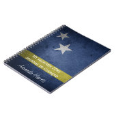 Curacao national Flag Vacation Journal Notitieboek (Linkerzijde)
