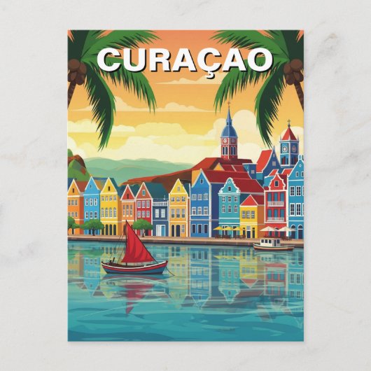Curaçao Nederlands Caribisch gebied Briefkaart (Voorkant)