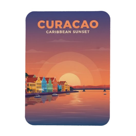 Curaçao Nederlands Caribisch gebied Magneet (Verticaal)