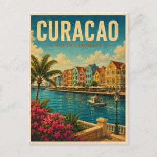 Curaçao Nederlands Caribisch Gebied Vintage Briefkaart