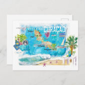 Curaçao Nederlandse Antillen Caraïbisch Eiland  Briefkaart (Voorkant / Achterkant)