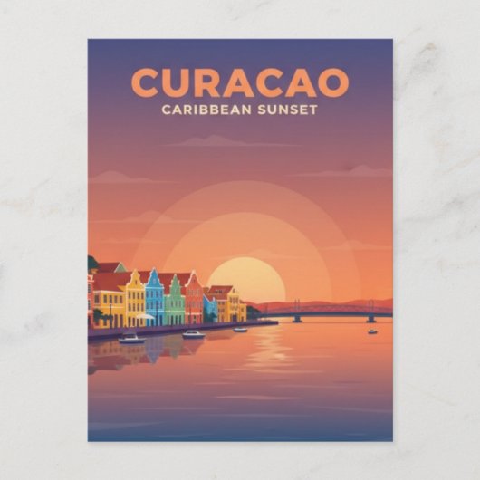 Curaçao Nederlandse Cariben Briefkaart (Voorkant)