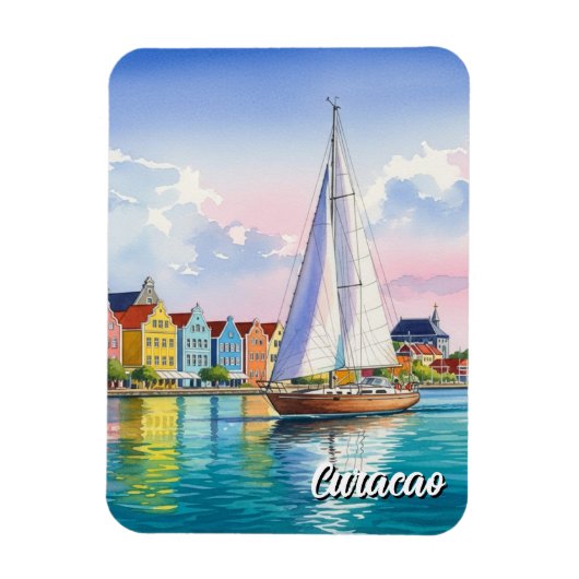 Curaçao Nederlandse Cariben Magneet (Verticaal)
