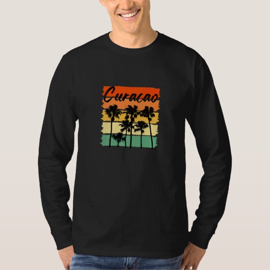 Curacao Palm  Mannen T-shirt (Voorkant)