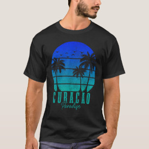 Curacao Palmbomen Surfer Caribbean Souven T-shirt