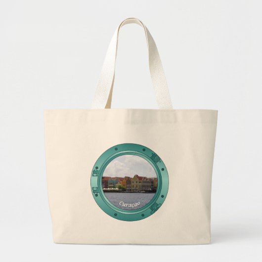 Curacao Porthole Grote Tote Bag (Voorkant)